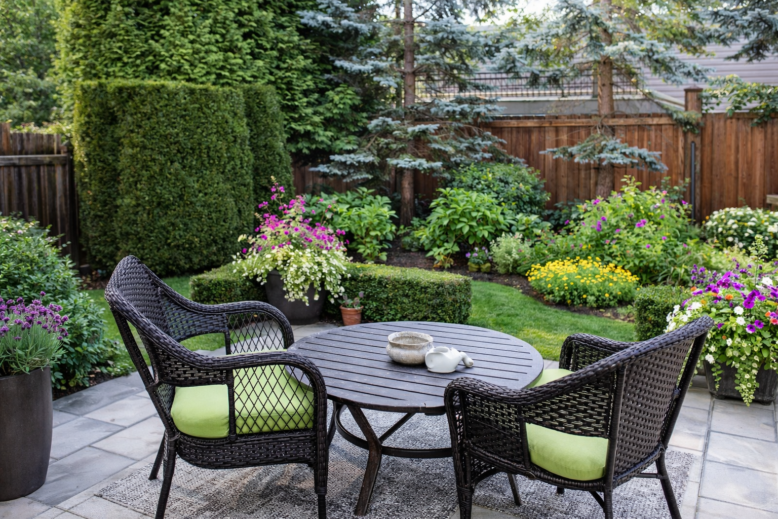 Landscaped garden pathway